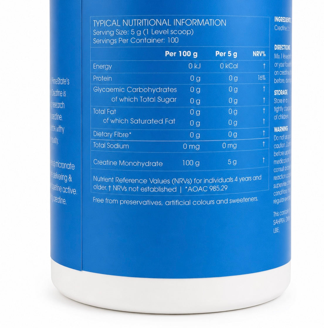 Creatine Monohydrate | 100 Servings | 500g