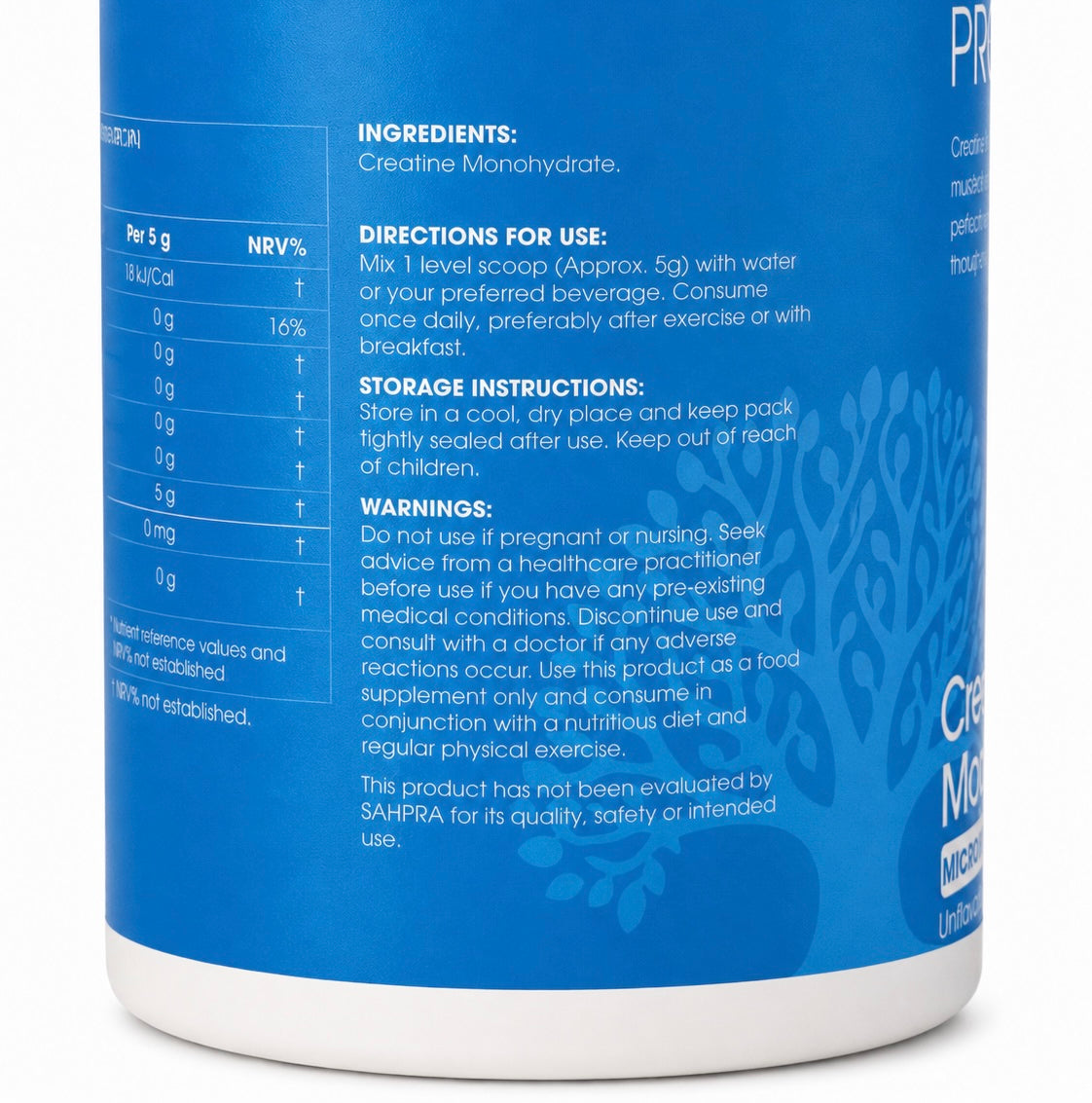Creatine Monohydrate | 100 Servings | 500g